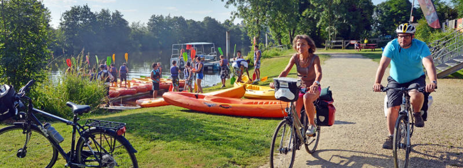 LA VELO FRANCETTE, CHEMIN DE HALAGE DE LA MAYENNE (LA JAILLE-YVON, LE LION D'ANGERS)